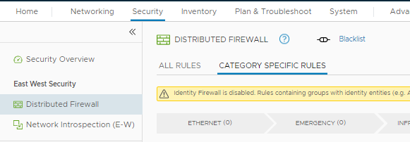 Distributed Firewall