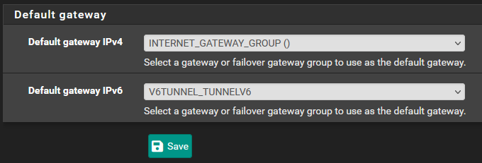 pfSense Gateway Creation